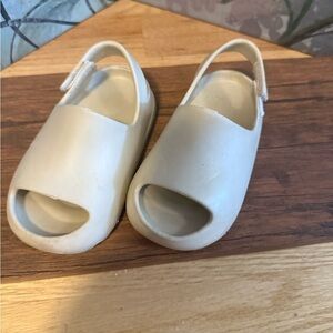 Kids Cream Slip-On Shoes